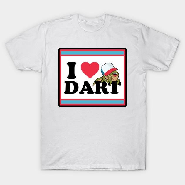 I Heart Dart T-Shirt by krisztinakoteles